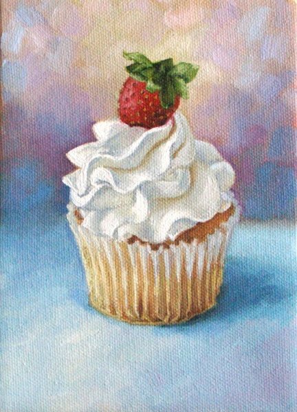 Пирожное красками