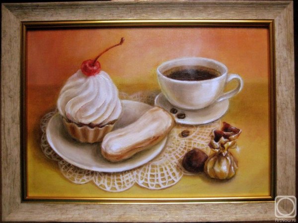 Натюрморт с пирожными