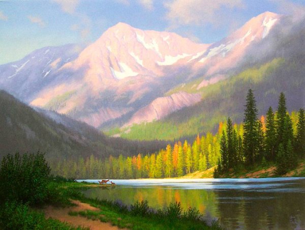 Горные пейзажи художника John d.Cogan