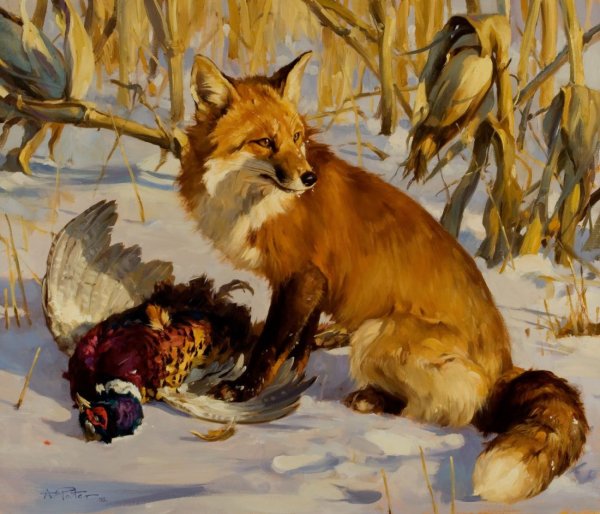 Охота в живописи современных художников