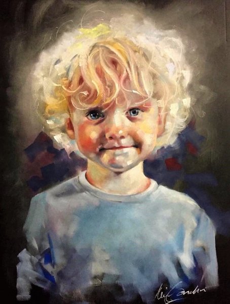 Портреты детей акварелью