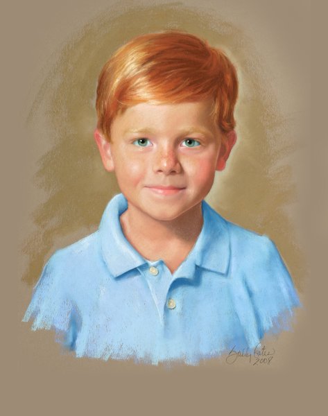 Портрет рыжего мальчика