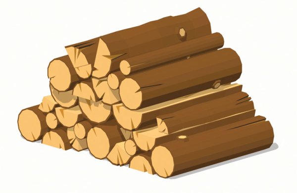 Бревенчатые стены избы изнутри