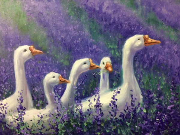 Гуси в живописи