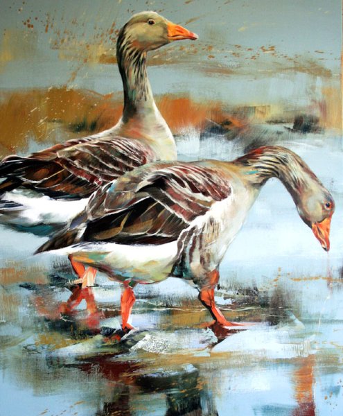 Утки в живописи