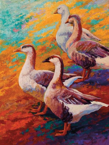 Гуси в живописи