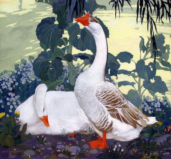Гуси в живописи