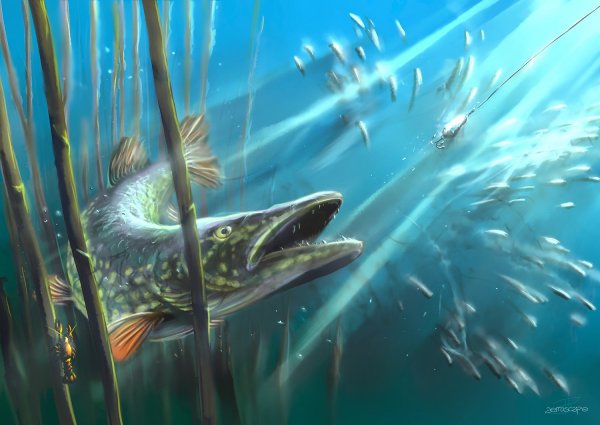 Щука картина