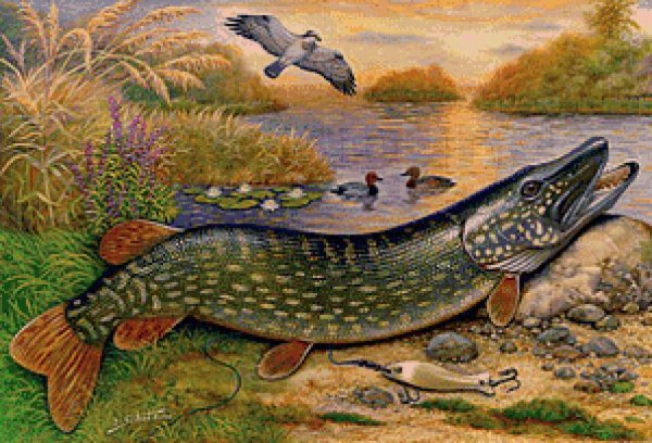 Щука картины художников