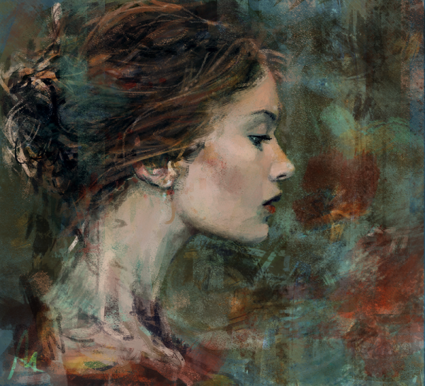 Живописные портреты в профиль