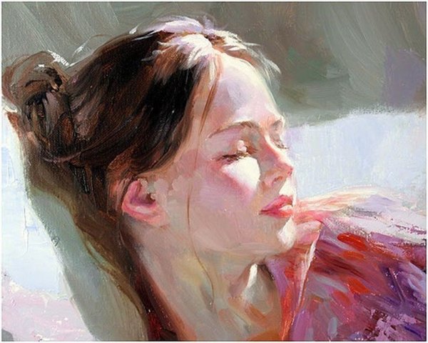 Контражур портрет