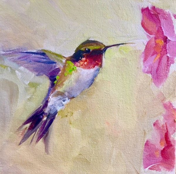 Колибри акрилом