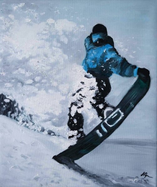 Картина сноубордиста