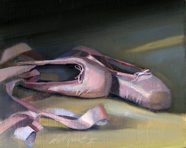 Пуанты картина маслом