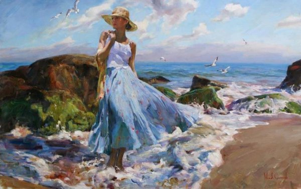 Михаил и Инесса Гармаш и море