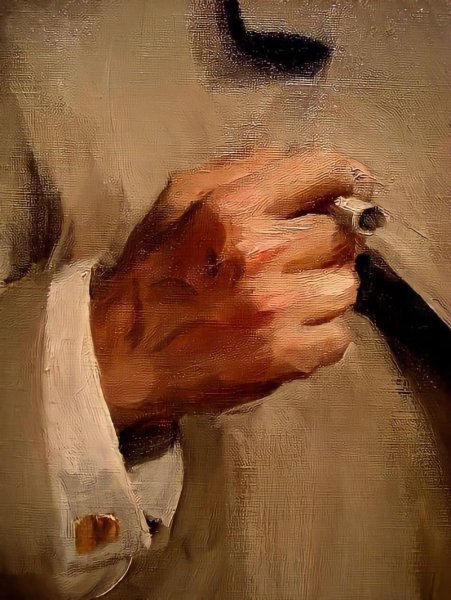 Этюд кистей рук живопись Дега