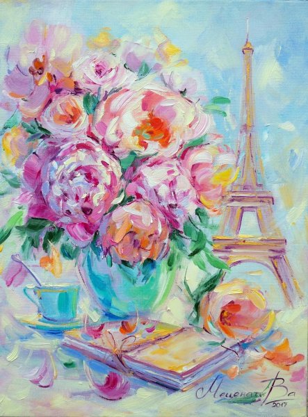 Валерия Меценатова живопись розы