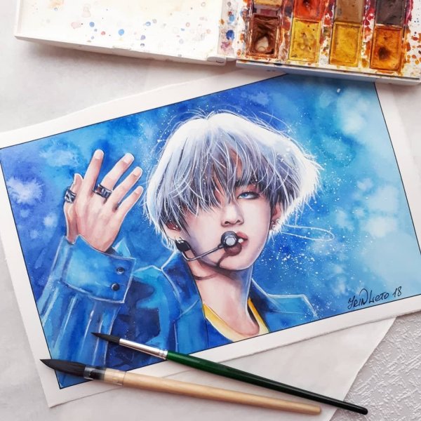 БТС картина маслом