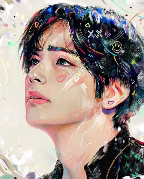 Портреты БТС маслом