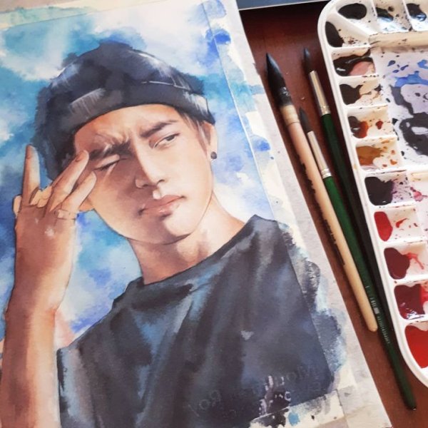 БТС Тэхен арт