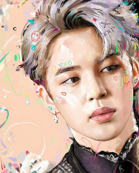 Тэхён БТС портрет