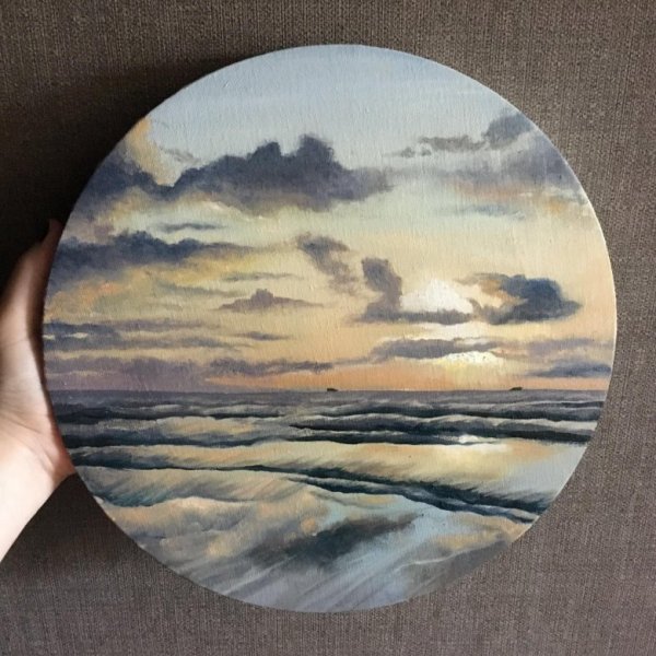 Живопись на круглом холсте