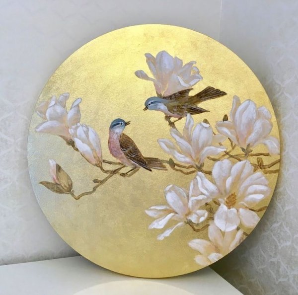 Живопись на круглом холсте