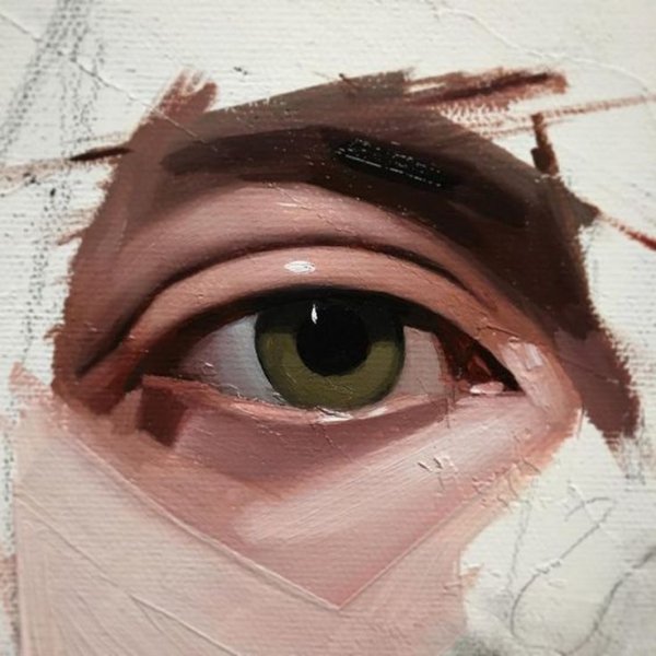 Глаза реалистичные маслом