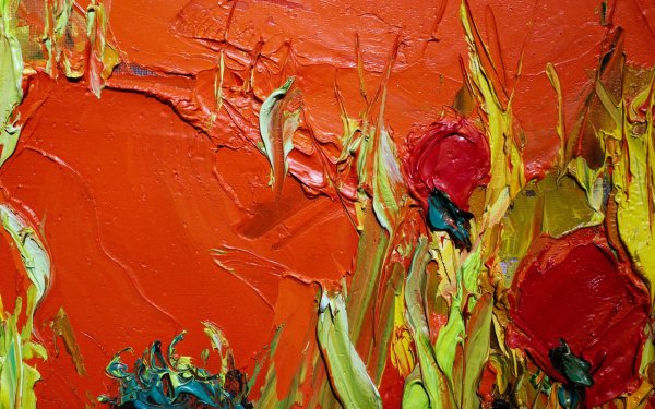 Крупные мазки краски