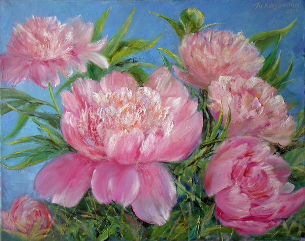 Художник Марусова Татьяна пионы
