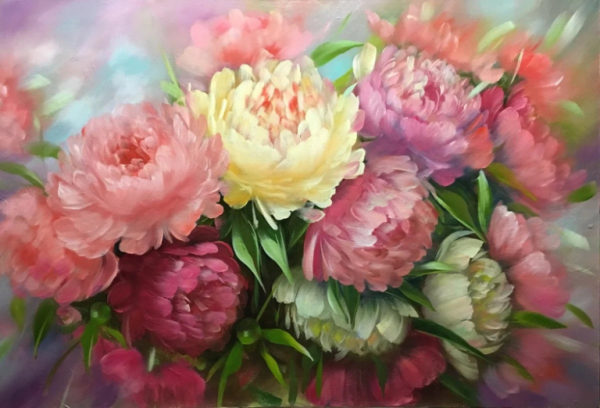 Жанна Когай художник пионы