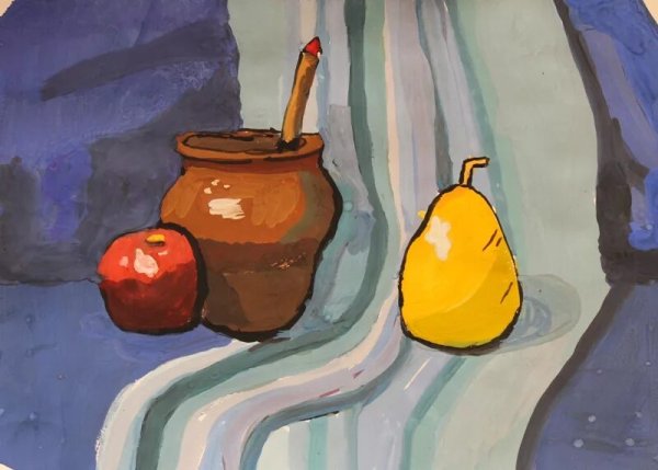 Рисование с детьми натюрморт