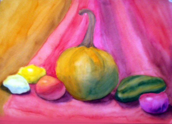 Рисование с натуры гуашь