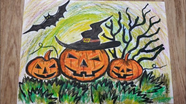 Идеи для рисунков на Хэллоуин