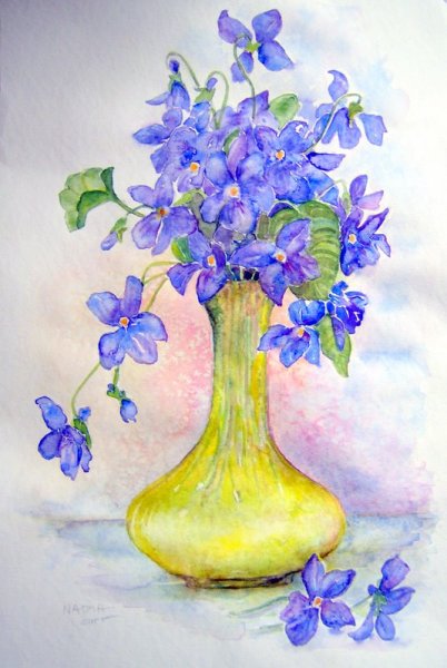 Цветы в вазе рисование в подготовительной группе