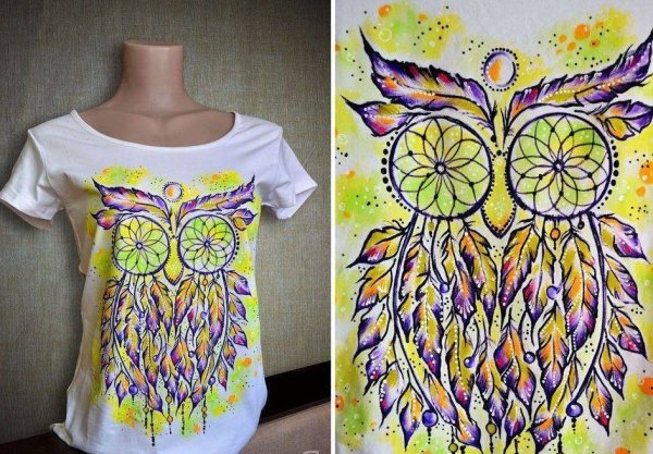Рисование на футболках