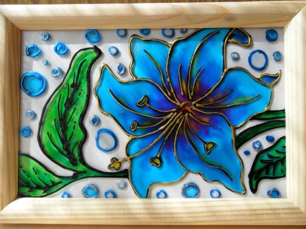 Витраж по стеклу