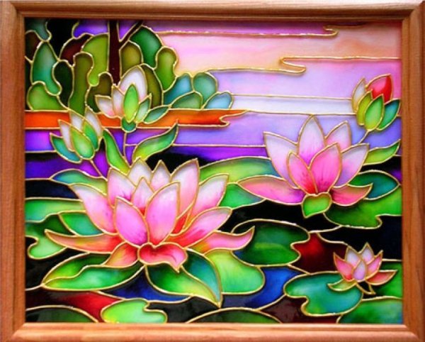 Витражные краски по стеклу