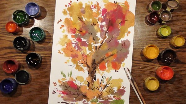 Рисование гуашевыми красками