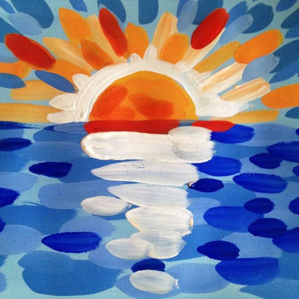 Рисование для детей 5-6 красками