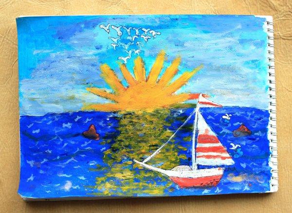 Рисунки красками