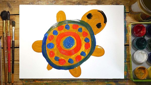 Рисование для детей красками