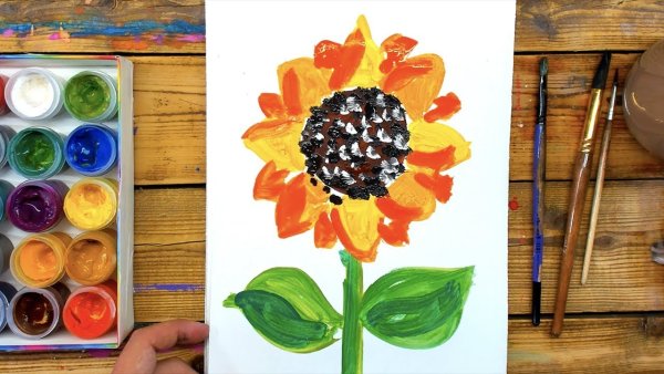 Рисование красками для детей 3-4 лет