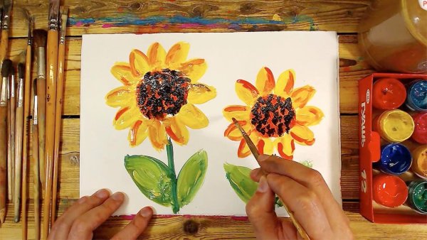 Рисованиекраскаими для детей