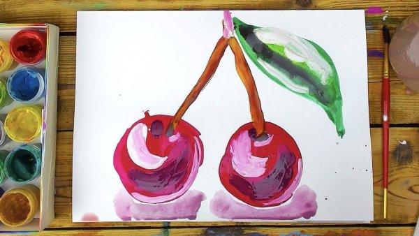 Рисунки гуашью