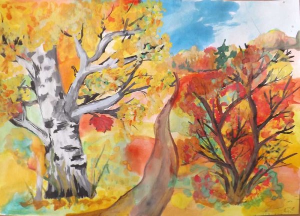 Осень октябрь рисунок