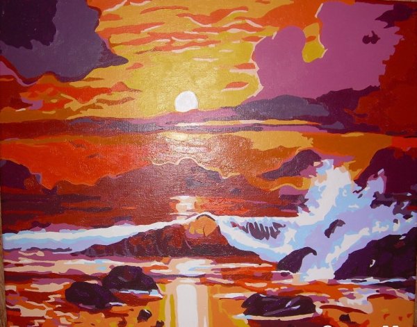 Техника рисования акрилом на холсте