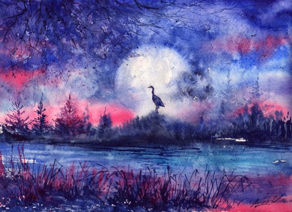 Бельчев картины горы акрилом