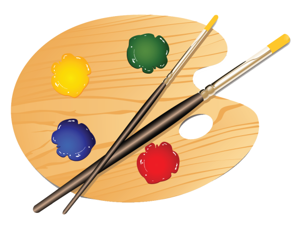 Палитра и кисти