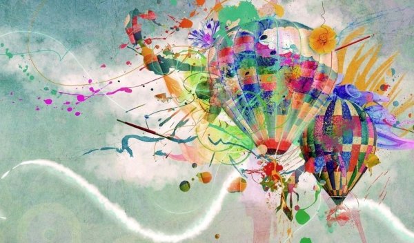 Рисунок абстракция красками